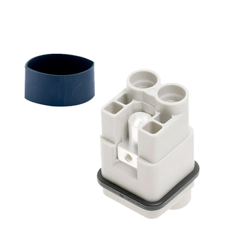 Контактная вставка 2 PIN (2+PE), вилка UTL-HQV-002.2-M (4-10 mm2) - Официальный саит UTL
