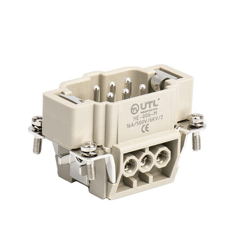 Контактная вставка 6 PIN (6+PE), вилка UTL-HE-006-M - Официальный саит UTL