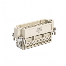 Контактная вставка 16 PIN (16+PE), вилка UTL-HA-016-M (17-32) - Официальный саит UTL