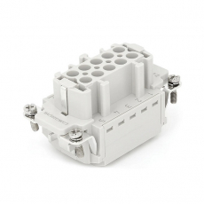 Контактная вставка 10 PIN (10+PE), розетка UTL-HE-010-FZ - Официальный саит UTL