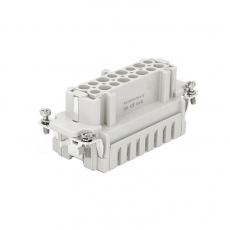 Контактная вставка 16 PIN (16+PE), розетка UTL-HE-016-FC (17-32) - Официальный саит UTL