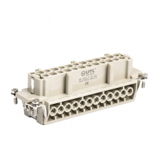 Контактная вставка 24 PIN (24+PE), розетка UTL-HE-024-F (25-48) - Официальный саит UTL