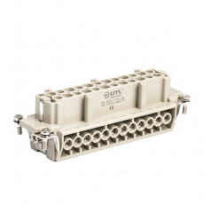 Контактная вставка 24 PIN (24+PE), вилка UTL-HE-024-M (25-48) - Официальный саит UTL