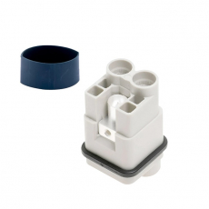 Контактная вставка 2 PIN (2+PE), вилка UTL-HQV-002.1-M (2.5-6.0 mm2) - Официальный саит UTL
