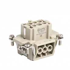Контактная вставка 6 PIN (6+PE), розетка UTL-HE-006-F - Официальный саит UTL