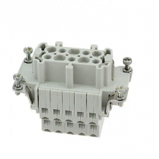 Контактная вставка 10 PIN (10+PE), розетка UTL-HE-010-FSS - Официальный саит UTL