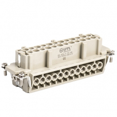 Контактная вставка 24 PIN (24+PE), розетка UTL-HE-024-F (25-48) - Официальный саит UTL