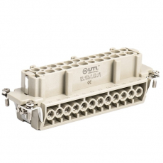 Контактная вставка 24 PIN (24+1PE), розетка UTL-HE-024-F (25-48) - Официальный саит UTL
