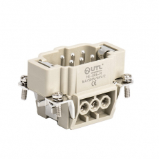 Контактная вставка 6 PIN (6+PE), вилка UTL-HE-006-M - Официальный саит UTL