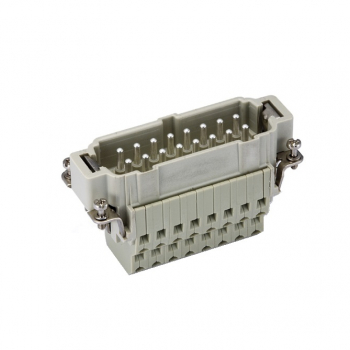 Контактная вставка 16 PIN (16+PE), вилка UTL-HE-016-MSS - Официальный саит UTL