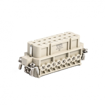 Контактная вставка 16 PIN (16+1PE), розетка UTL-HA-016-F - Официальный саит UTL