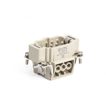 Контактная вставка 6 PIN (6+1PE), вилка UTL-HE-006-M - Официальный саит UTL