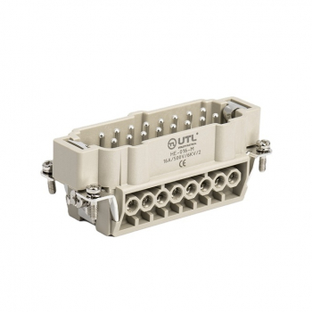 Контактная вставка 16 PIN (16+1PE), вилка UTL-HE-016-M - Официальный саит UTL