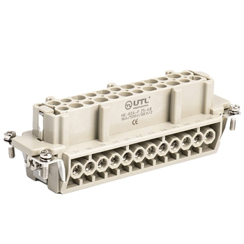 Контактная вставка 24 PIN (24+PE), розетка UTL-HE-024-F (25-48) - Официальный саит UTL